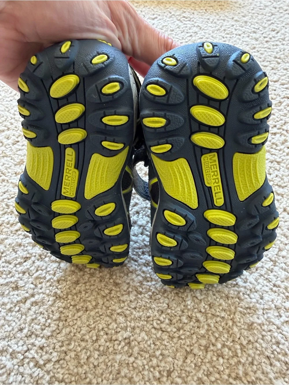 Merrell Kids Navy and Yellow Sport Sandals